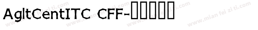 AgltCentITC CFF字体转换